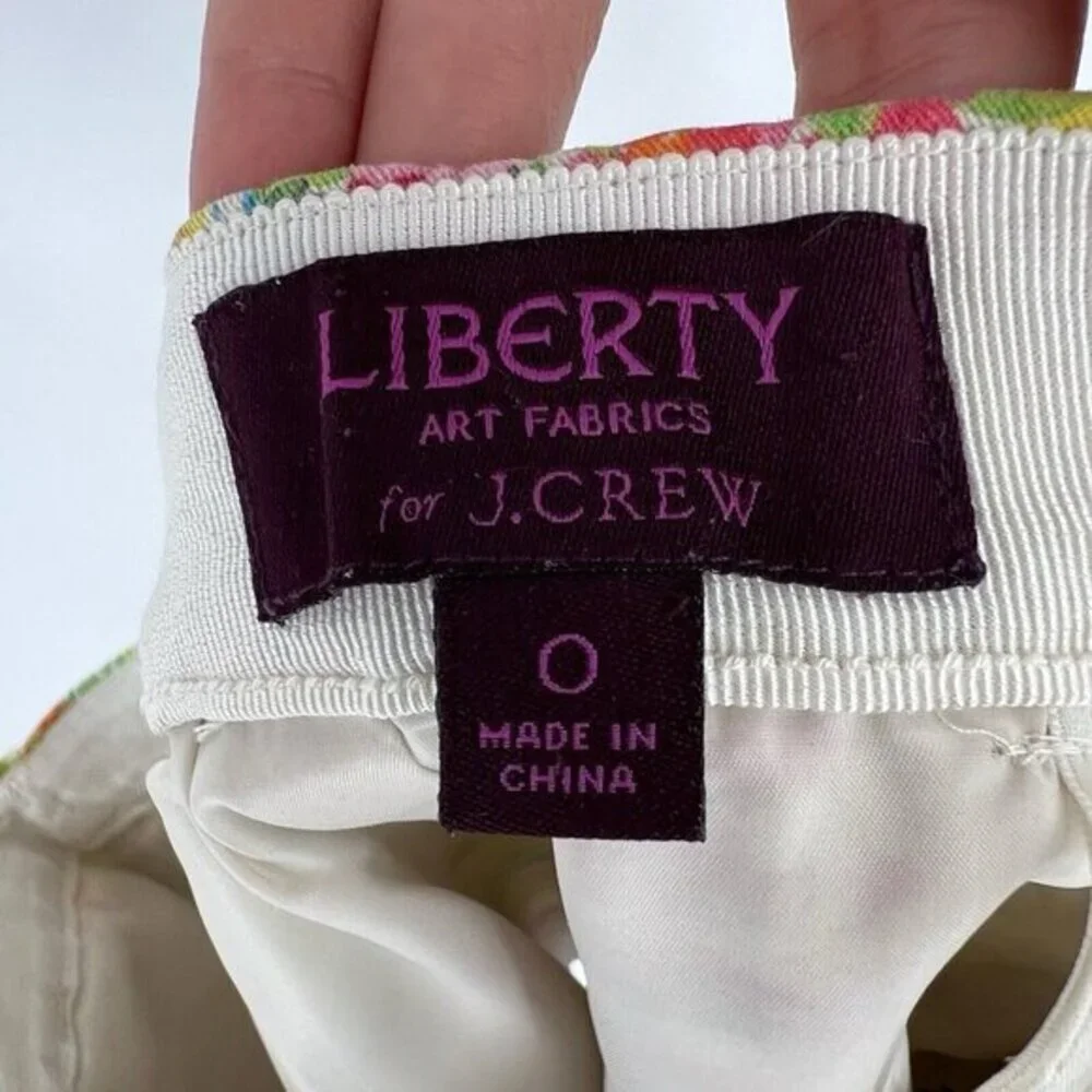 J. Crew Liberty Art Fabrics Size 0 Tresco‎ Floral Mini Preppy Colorful Summer